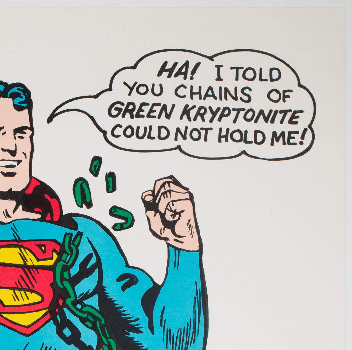 Superman Vintage 1966 US Poster - detail