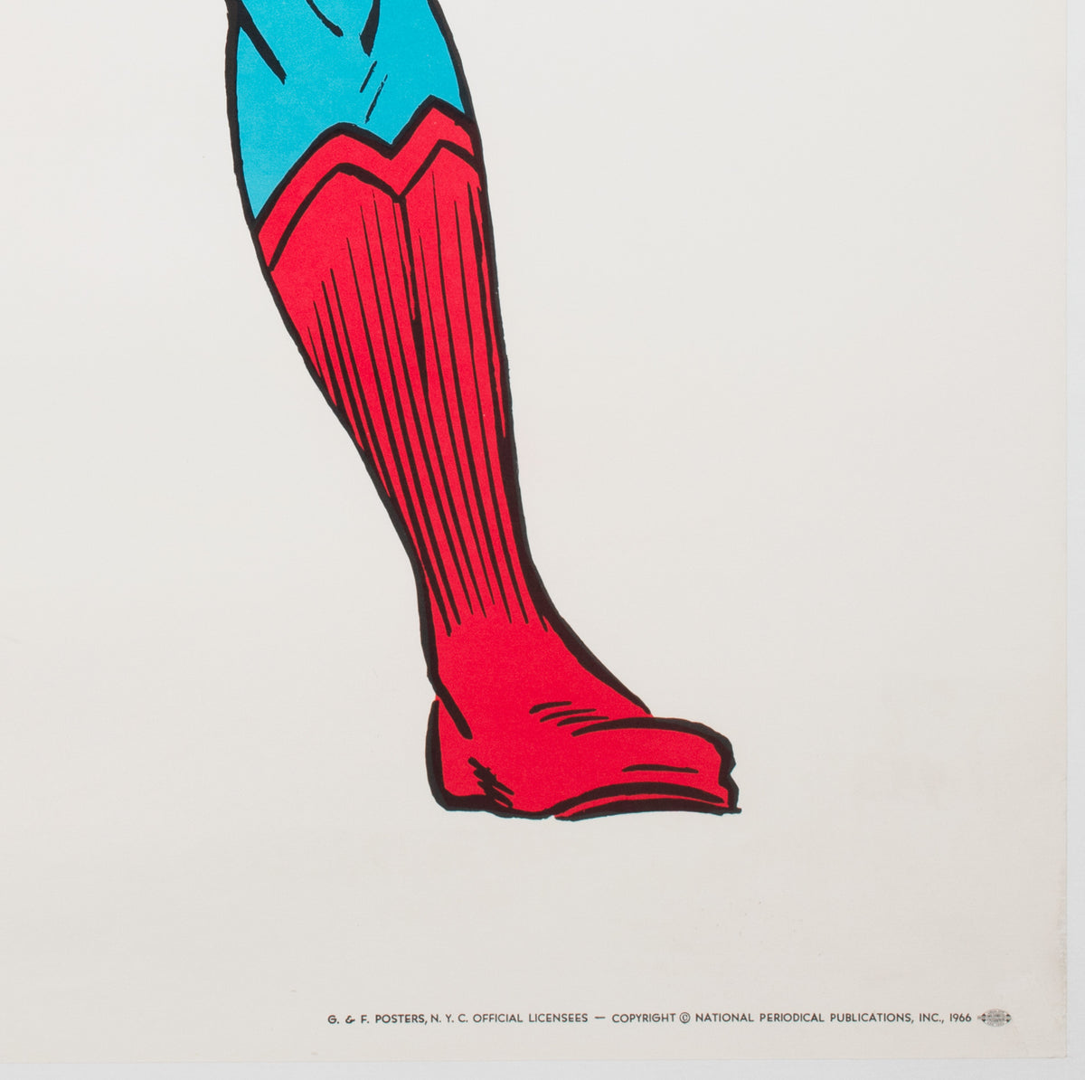 Superman Vintage 1966 US Poster - detail