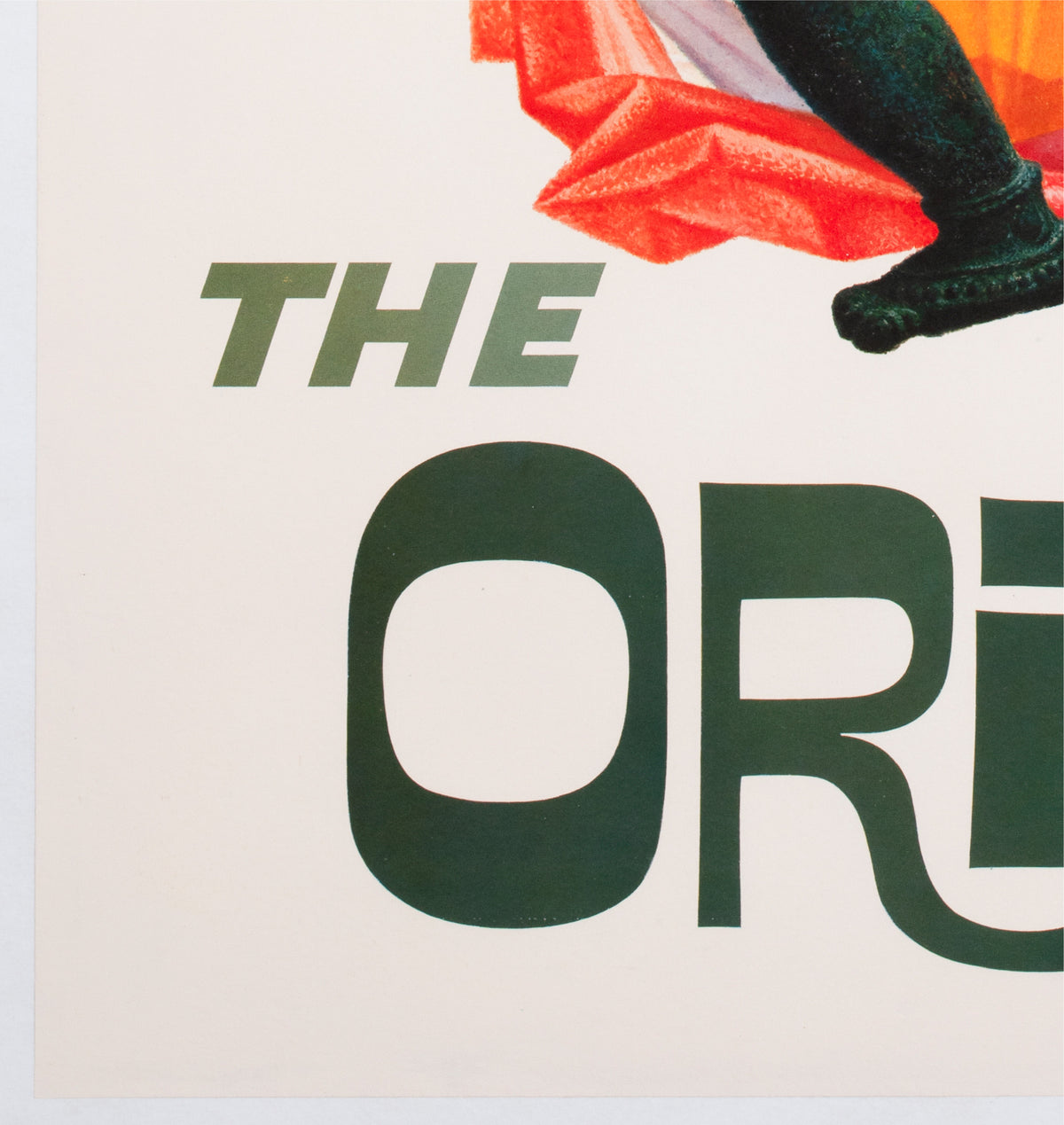 TWA Orient 1960s Airline Travel Advertising Poster David Klein - detail