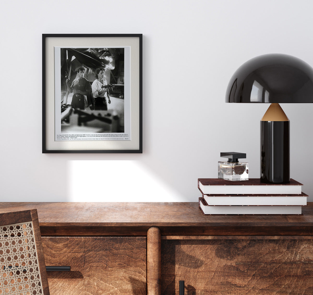 Tango & Cash (1989) Sylvester Stallone Kurt Russell Publicity Film Movie Still - Framed