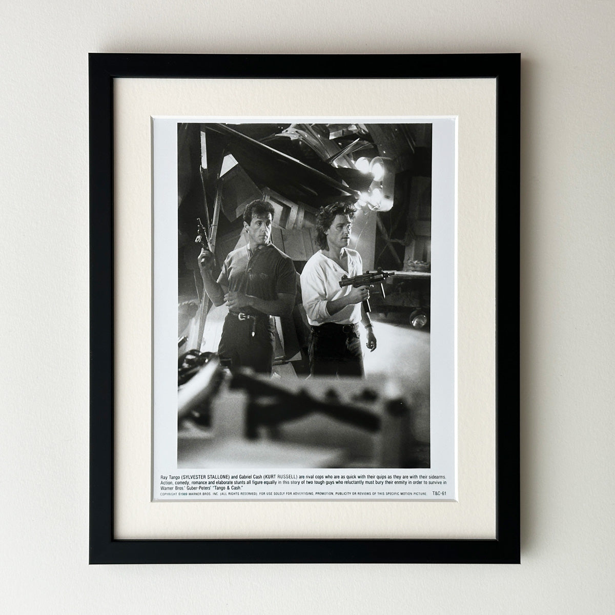 Tango & Cash (1989) Sylvester Stallone Kurt Russell Publicity Film Movie Still - Framed
