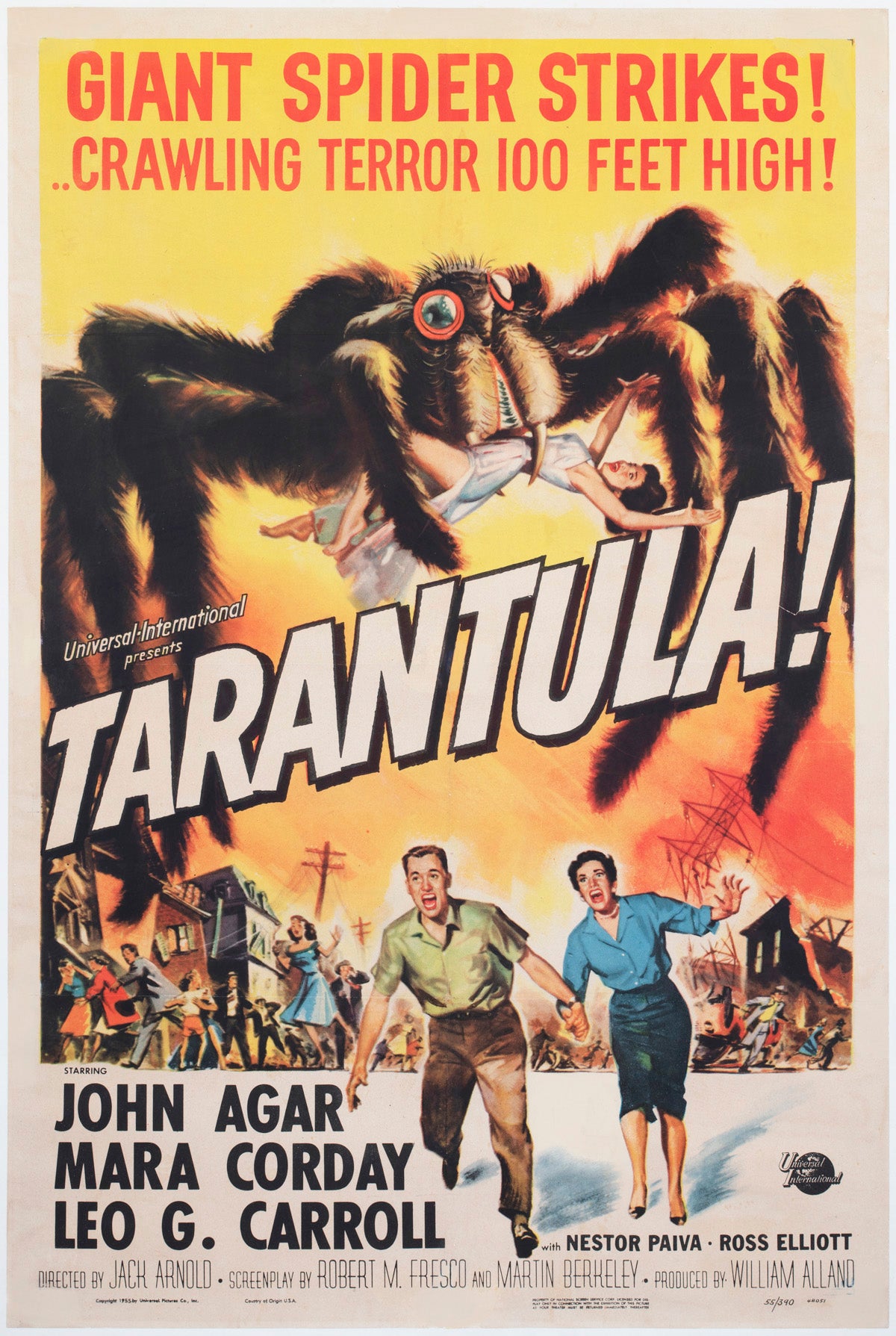 Tarantula 1955 US 1 Sheet Film Movie Poster, Reynold Brown