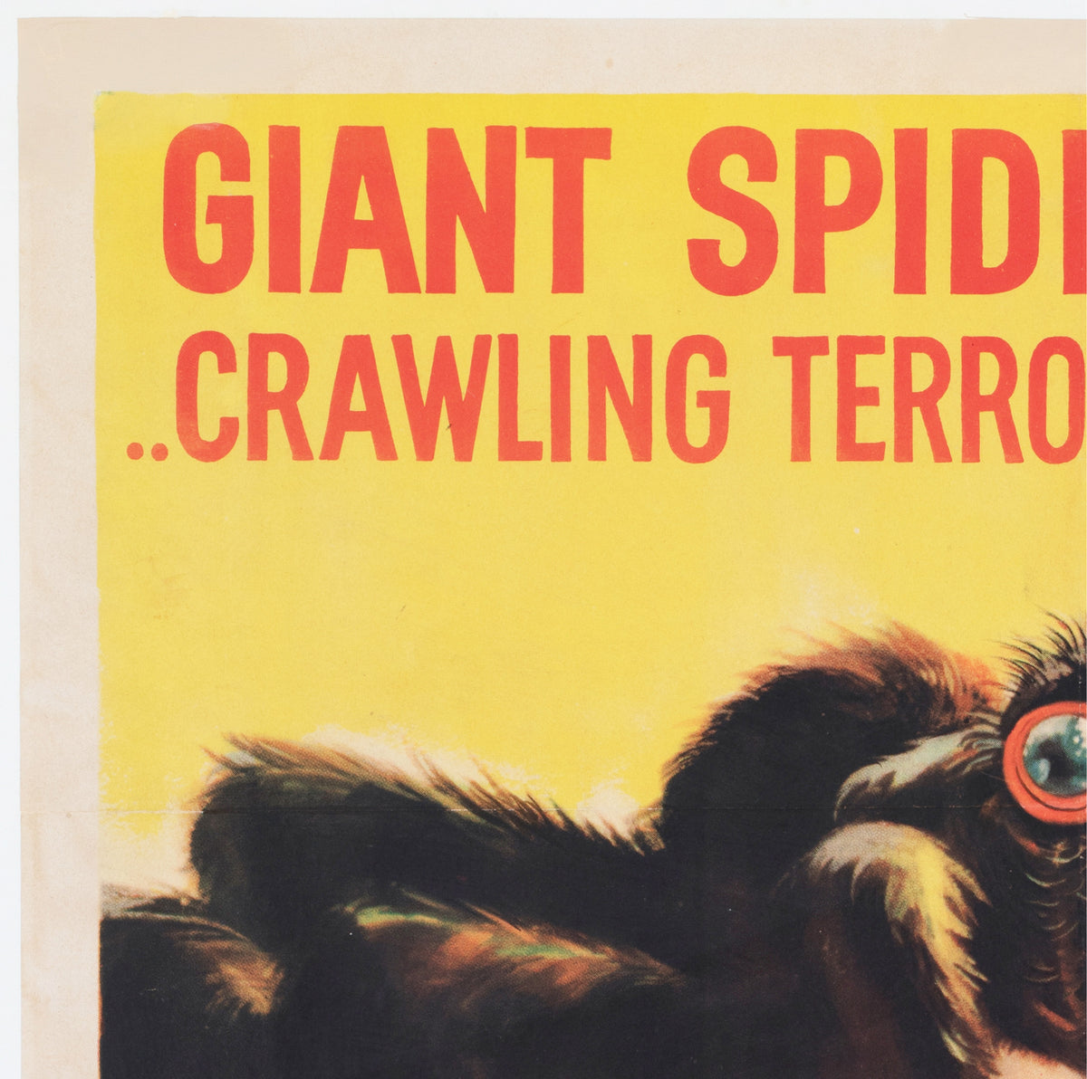 Tarantula 1955 US 1 Sheet Film Movie Poster, Reynold Brown - detail