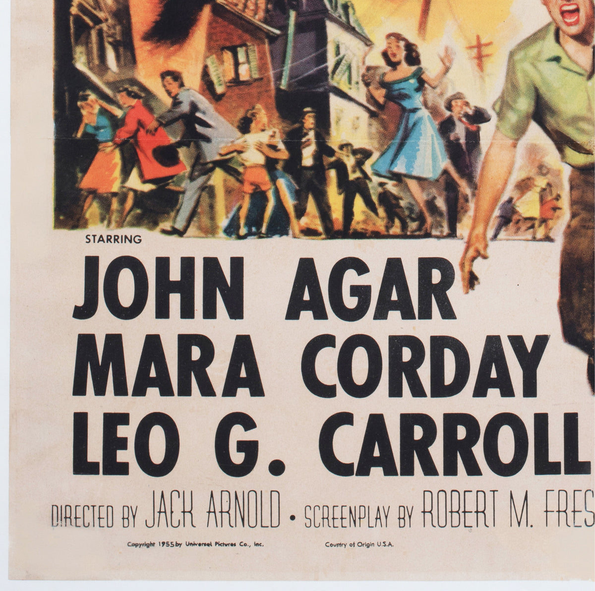 Tarantula 1955 US 1 Sheet Film Movie Poster, Reynold Brown - detail