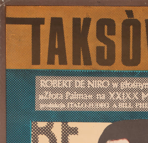 Taxi Driver 1978 Polish B1 Film Movie Poster, Andrzej Klimowski - detail