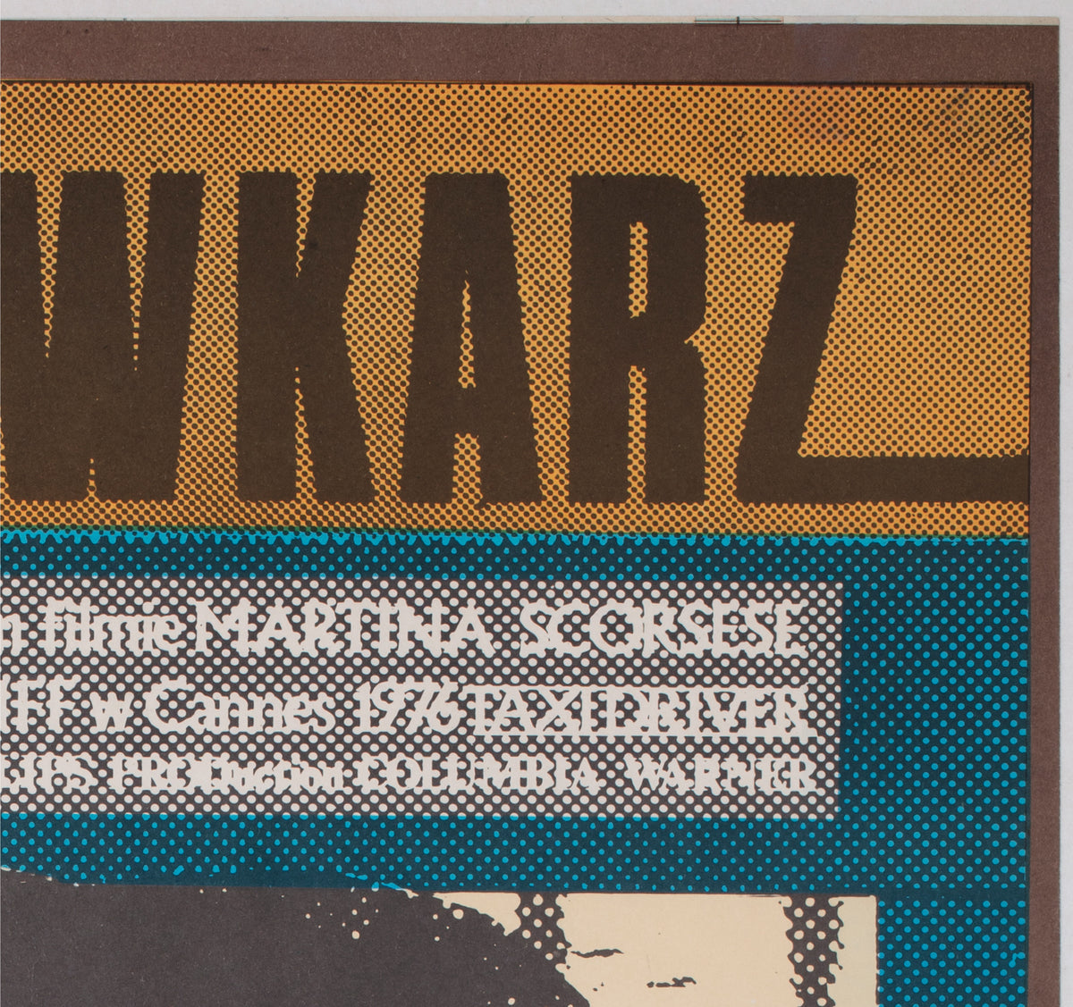 Taxi Driver 1978 Polish B1 Film Movie Poster, Andrzej Klimowski - detail