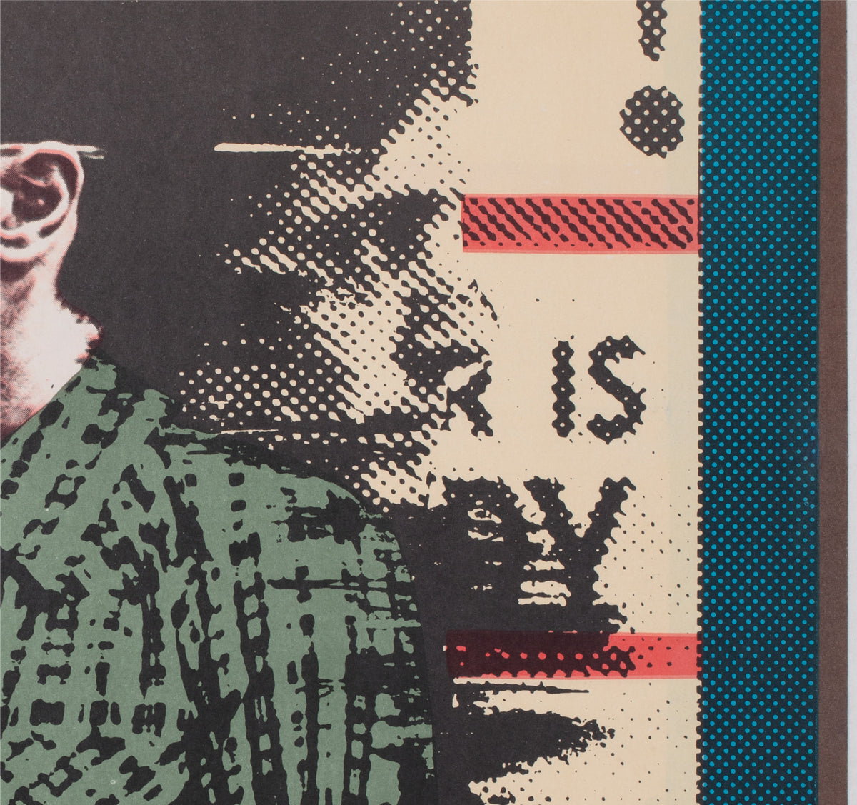 Taxi Driver 1978 Polish B1 Film Movie Poster, Andrzej Klimowski - detail