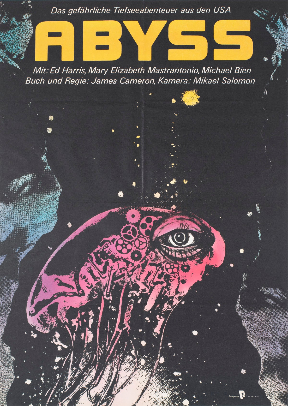 the abyss 1990 east german a1 film movie poster
