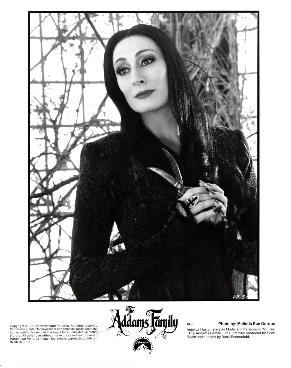 The Addams Family 1991 Press Publicity Film Movie Still