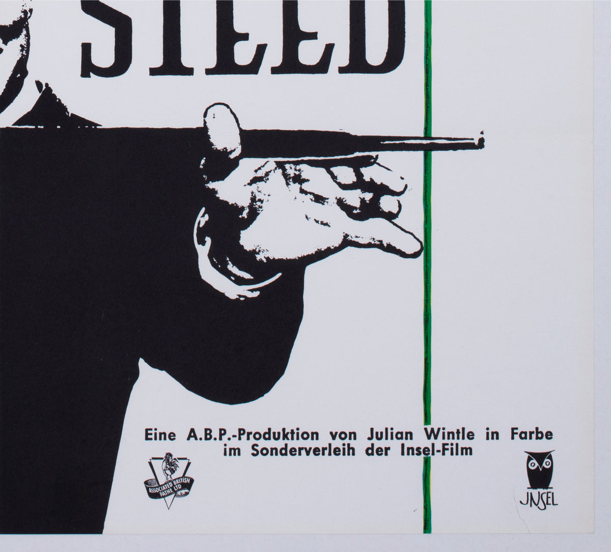 The Avengers 1968 German Film Movie Poster - detail