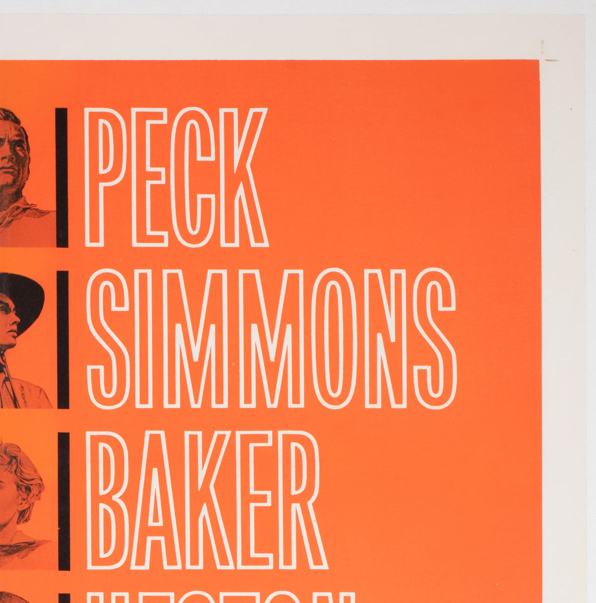 The Big Country 1958 US 1 Sheet Style B Film Movie Poster, Saul Bass - detail