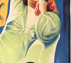 The Big Shot 1949 French Grande Film Movie Poster, Boris Grinsson - detail