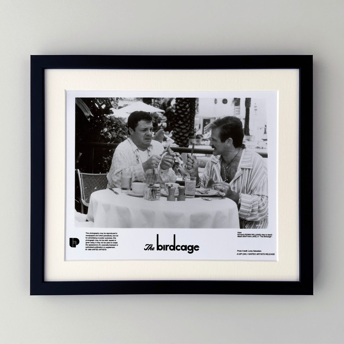 The Birdcage 1996 Publicity Film Movie Press Still Framed