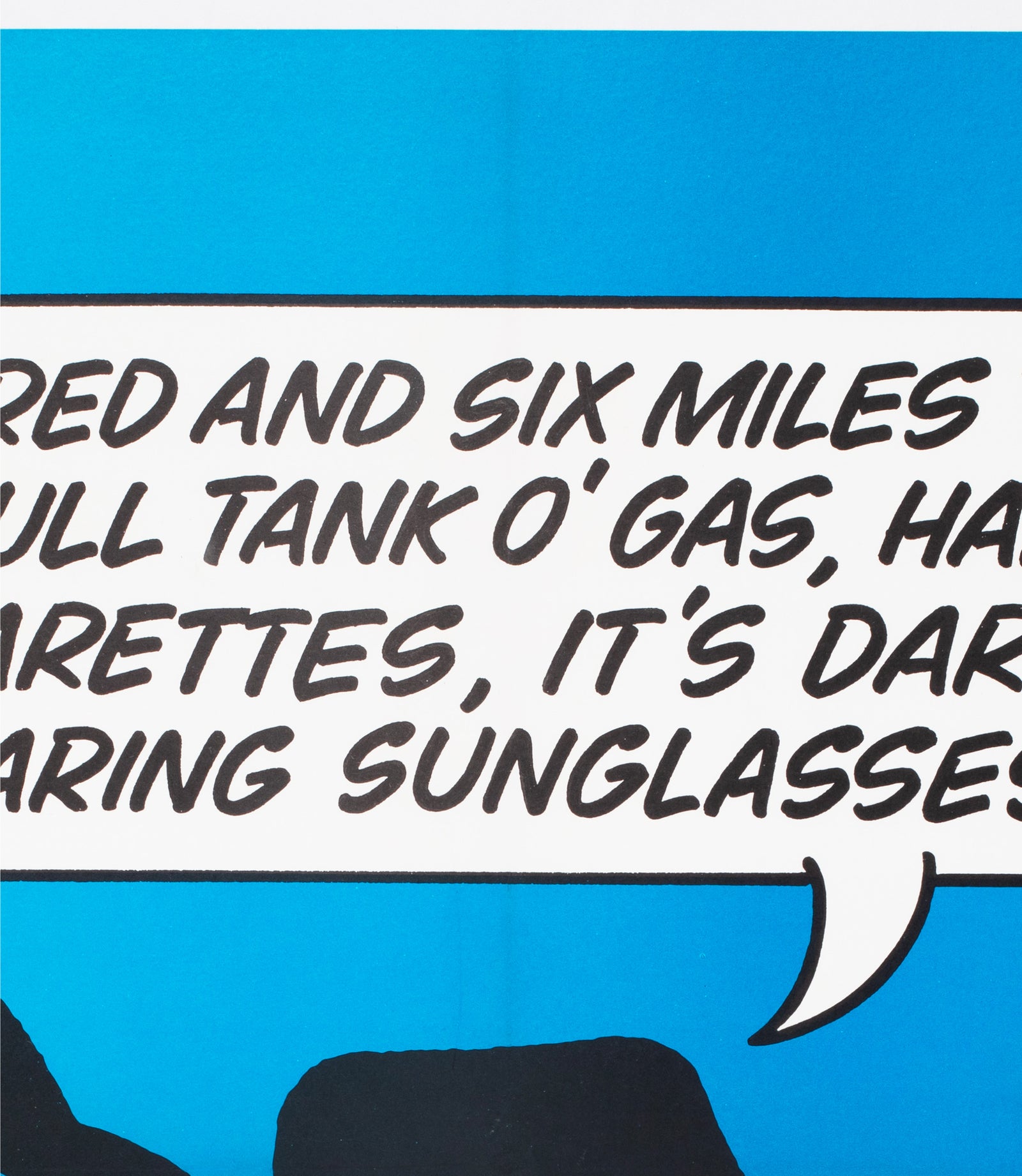 The Blues Brothers 1980 UK Quad Advance Film Poster - detail