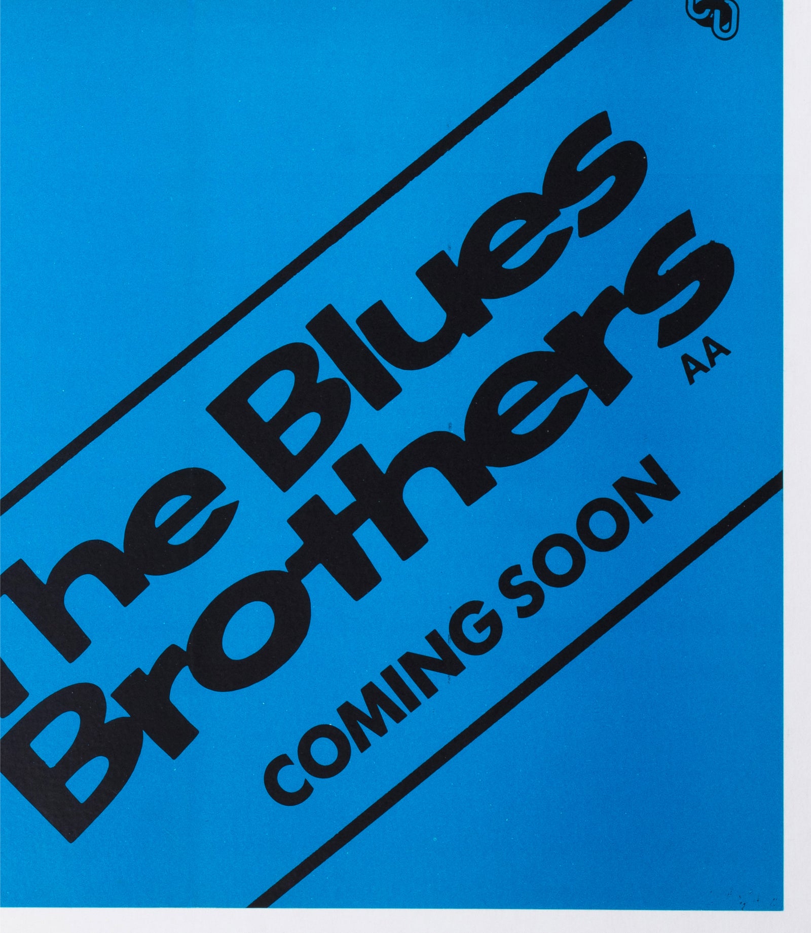 The Blues Brothers 1980 UK Quad Advance Film Poster - detail