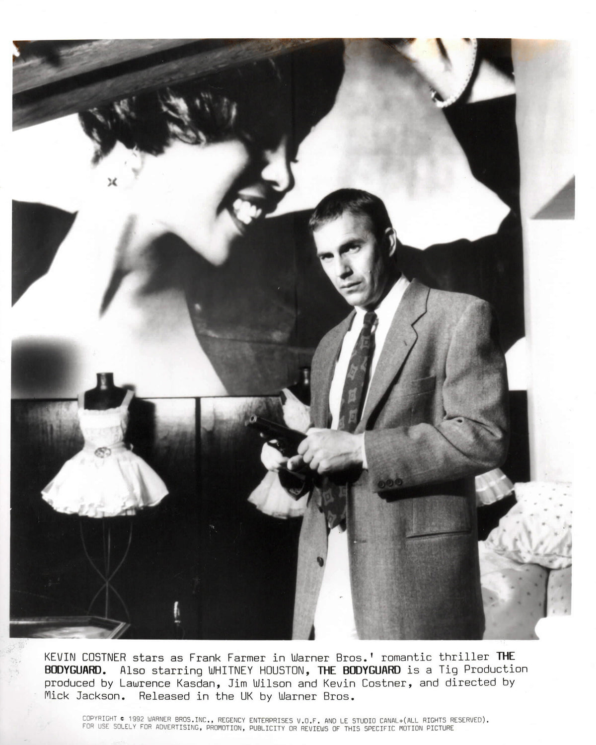 The Bodyguard 1992 Publicity Film Movie Press Still Framed
