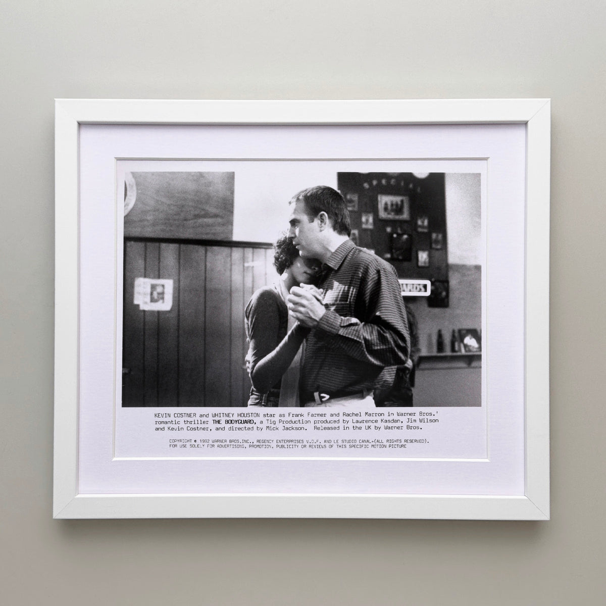 The Bodyguard 1992 Publicity Film Movie Press Still Framed