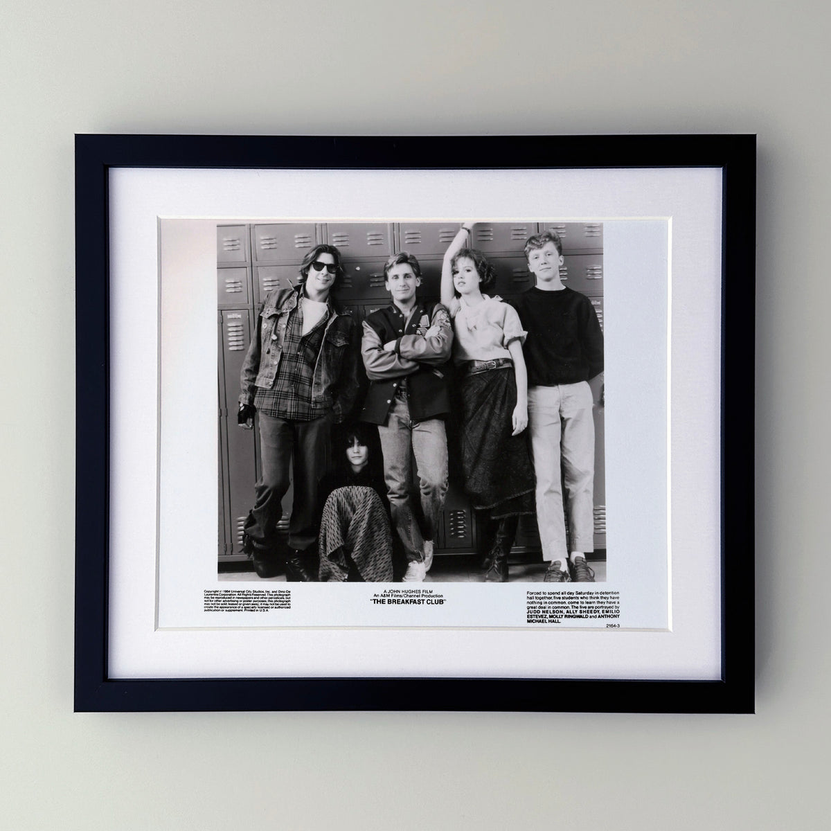 The Breakfast Club 1985 Publicity Film Movie Press Still Framed