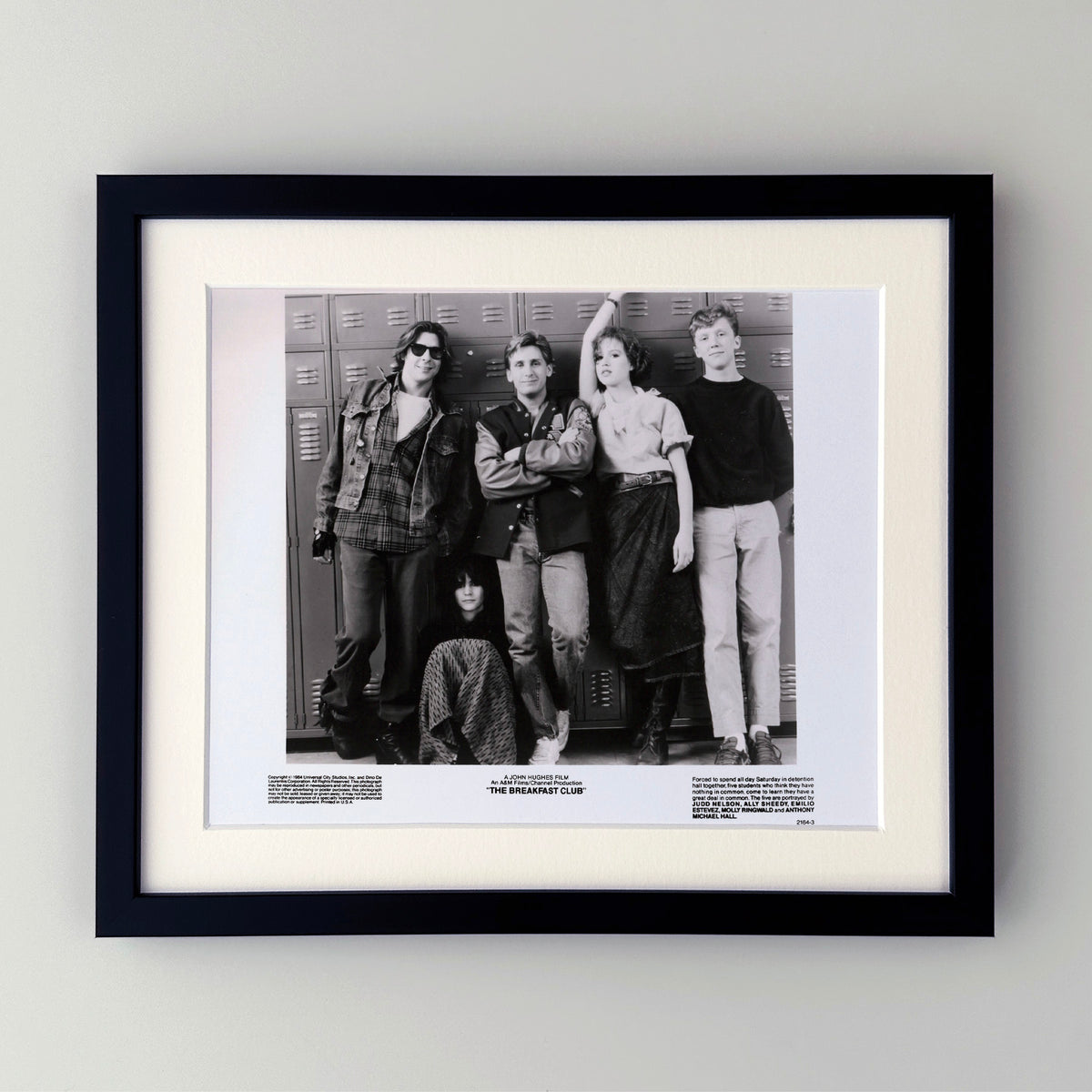 The Breakfast Club 1985 Publicity Film Movie Press Still Framed