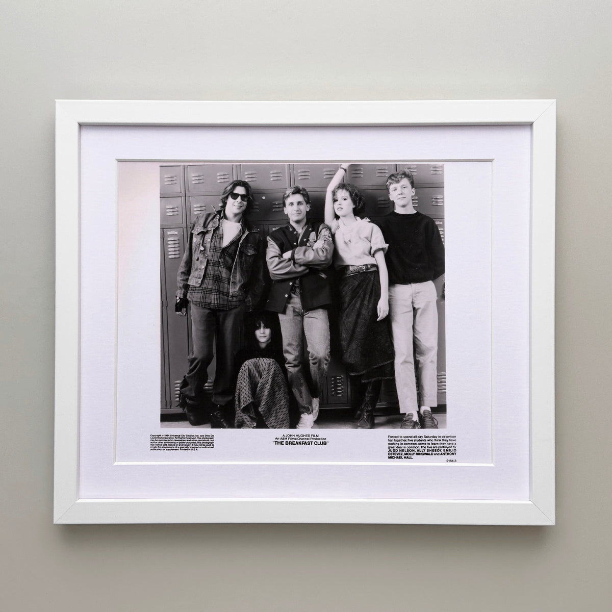 The Breakfast Club 1985 Publicity Film Movie Press Still Framed