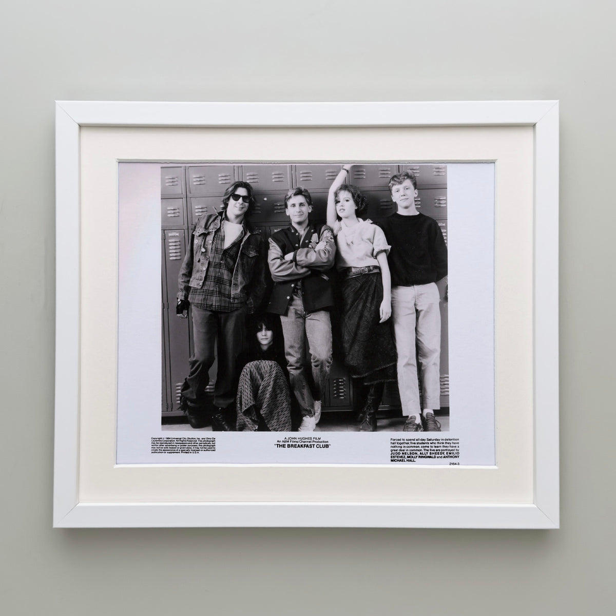 The Breakfast Club 1985 Publicity Film Movie Press Still Framed