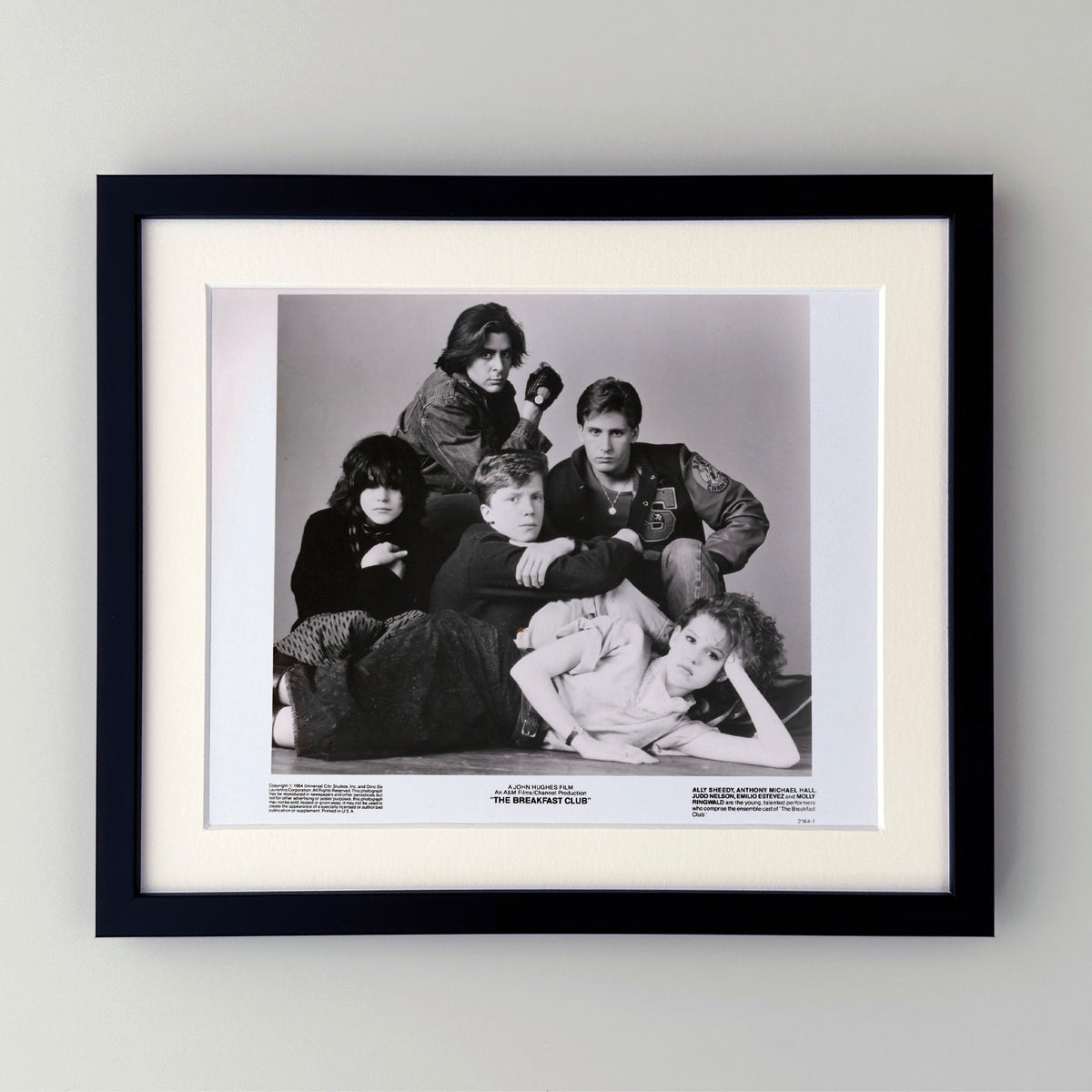 The Breakfast Club 1985 Publicity Film Movie Press Still Framed