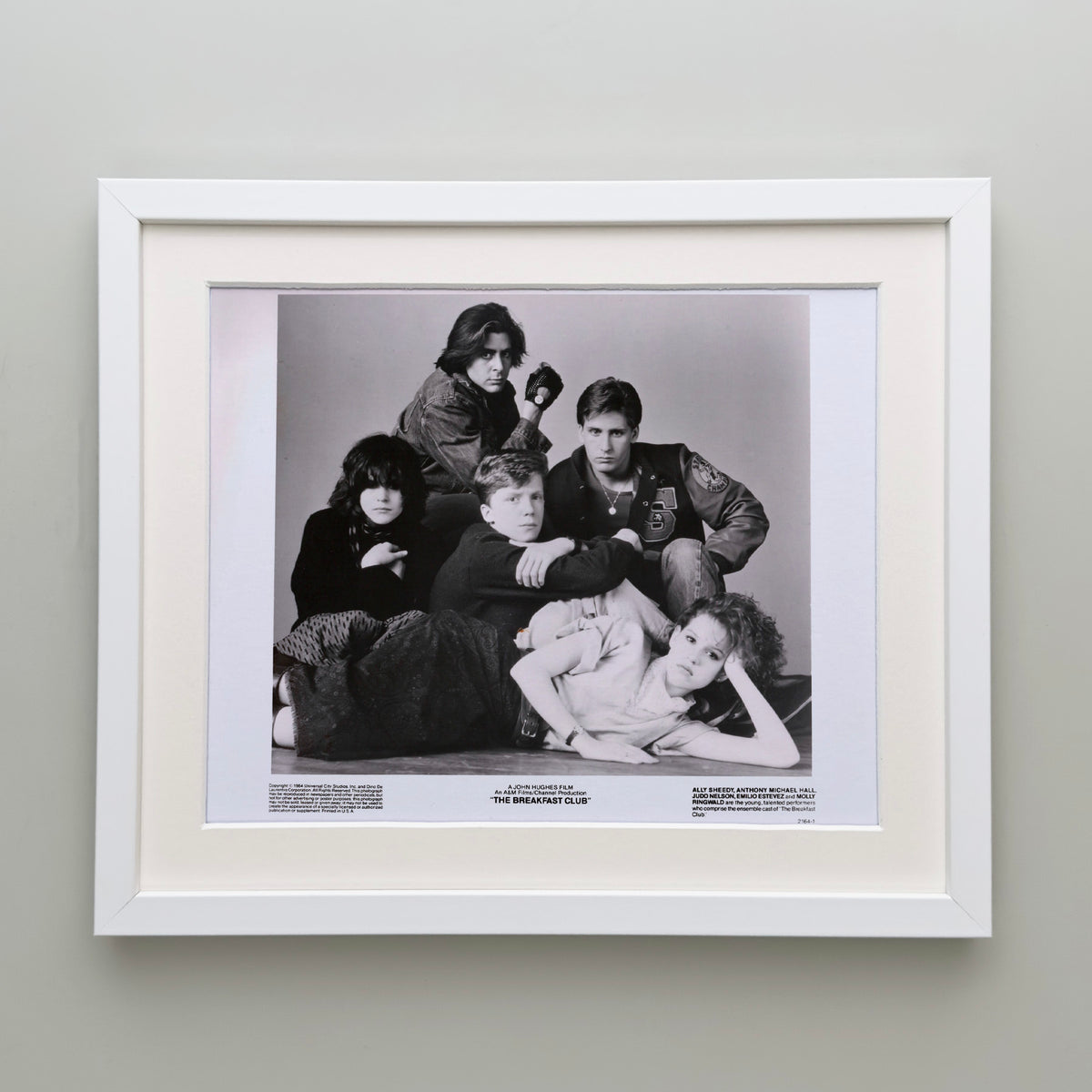 The Breakfast Club 1985 Publicity Film Movie Press Still Framed