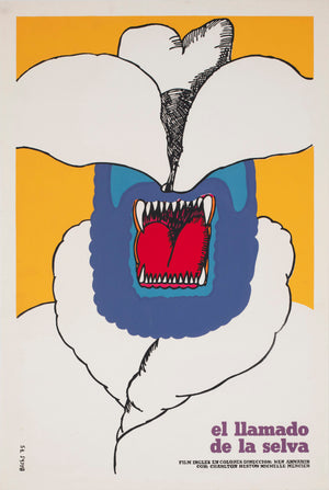 The Call of the Wild c1975 Cuban Film Movie Poster, Bachs