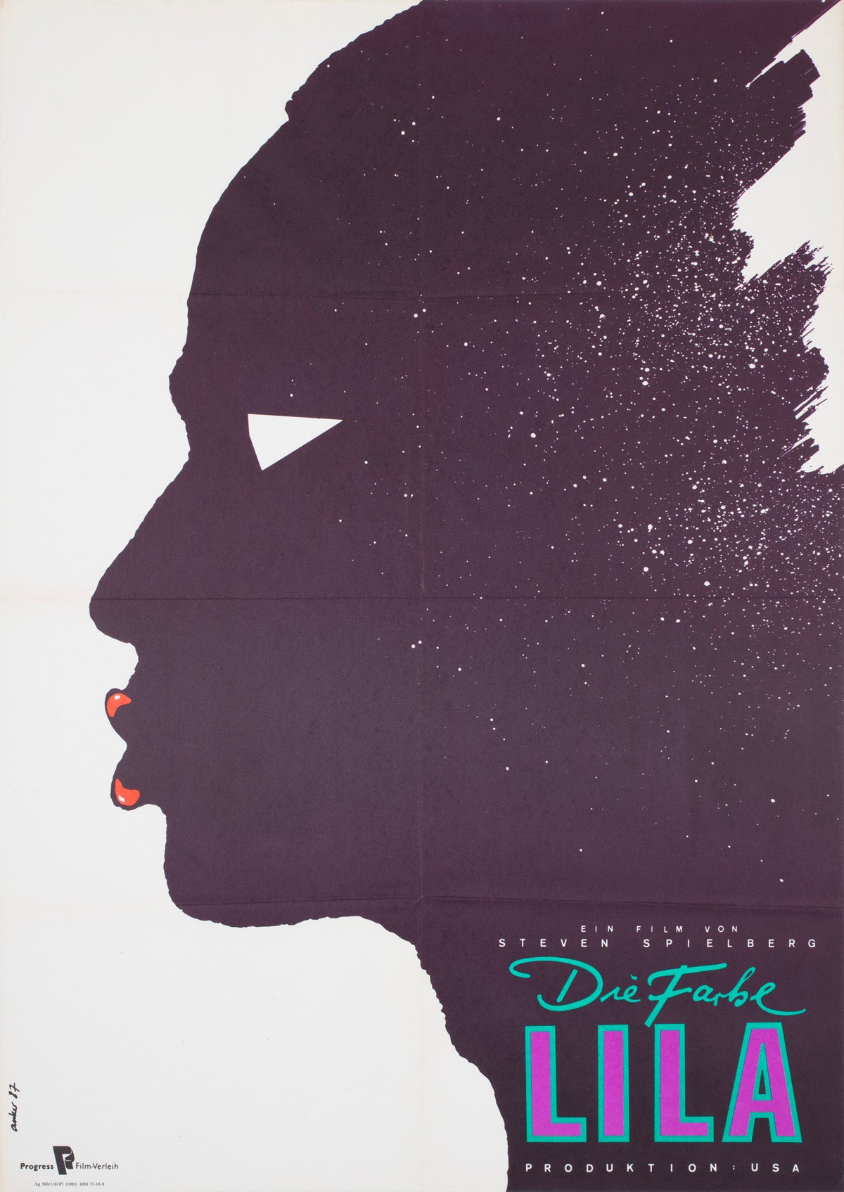 The Color Purple 1987 East German A1 Film Poster Manfred Anker