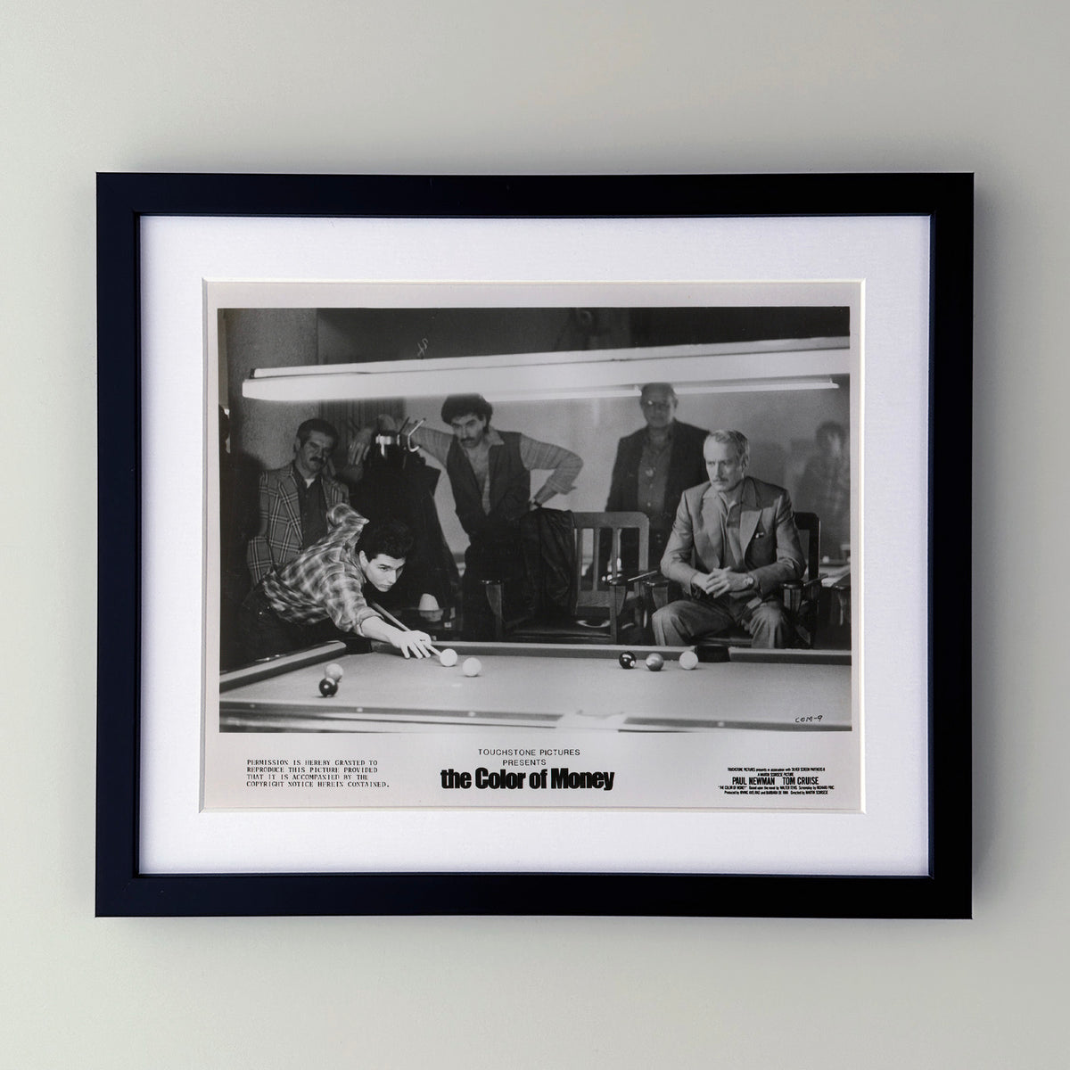 The Color of Money 1986 Film Movie Press Publicity Still Framed