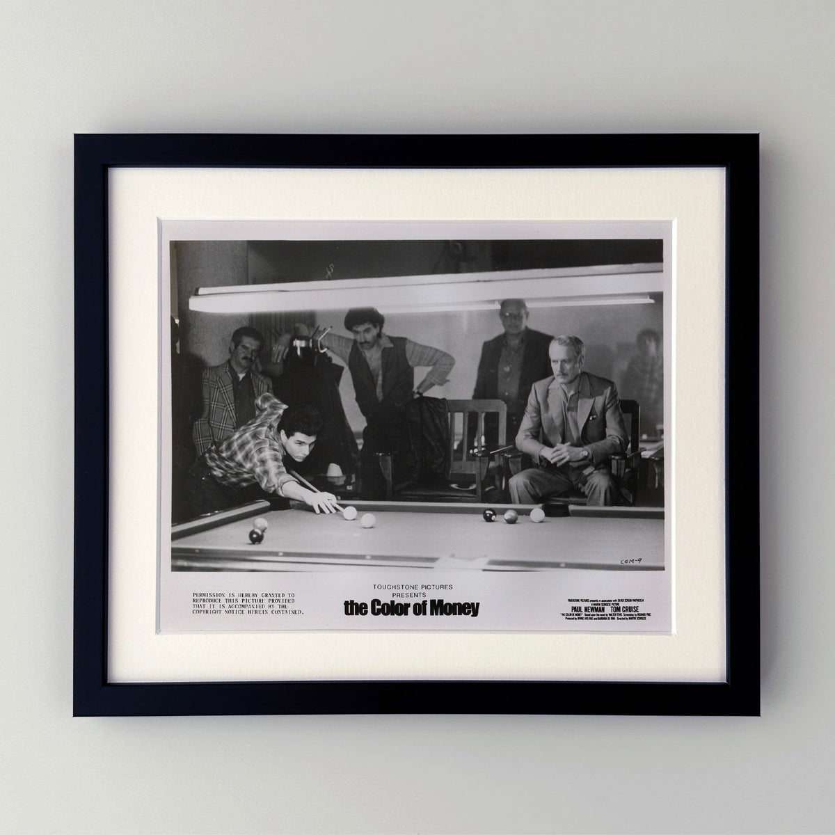 The Color of Money 1986 Film Movie Press Publicity Still Framed
