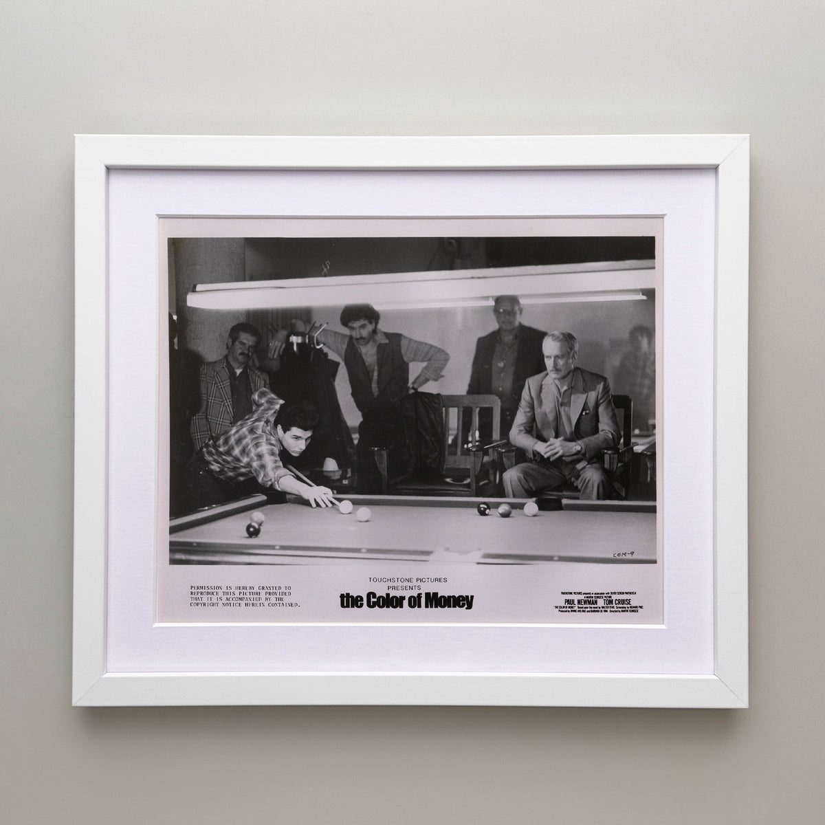 The Color of Money 1986 Film Movie Press Publicity Still Framed