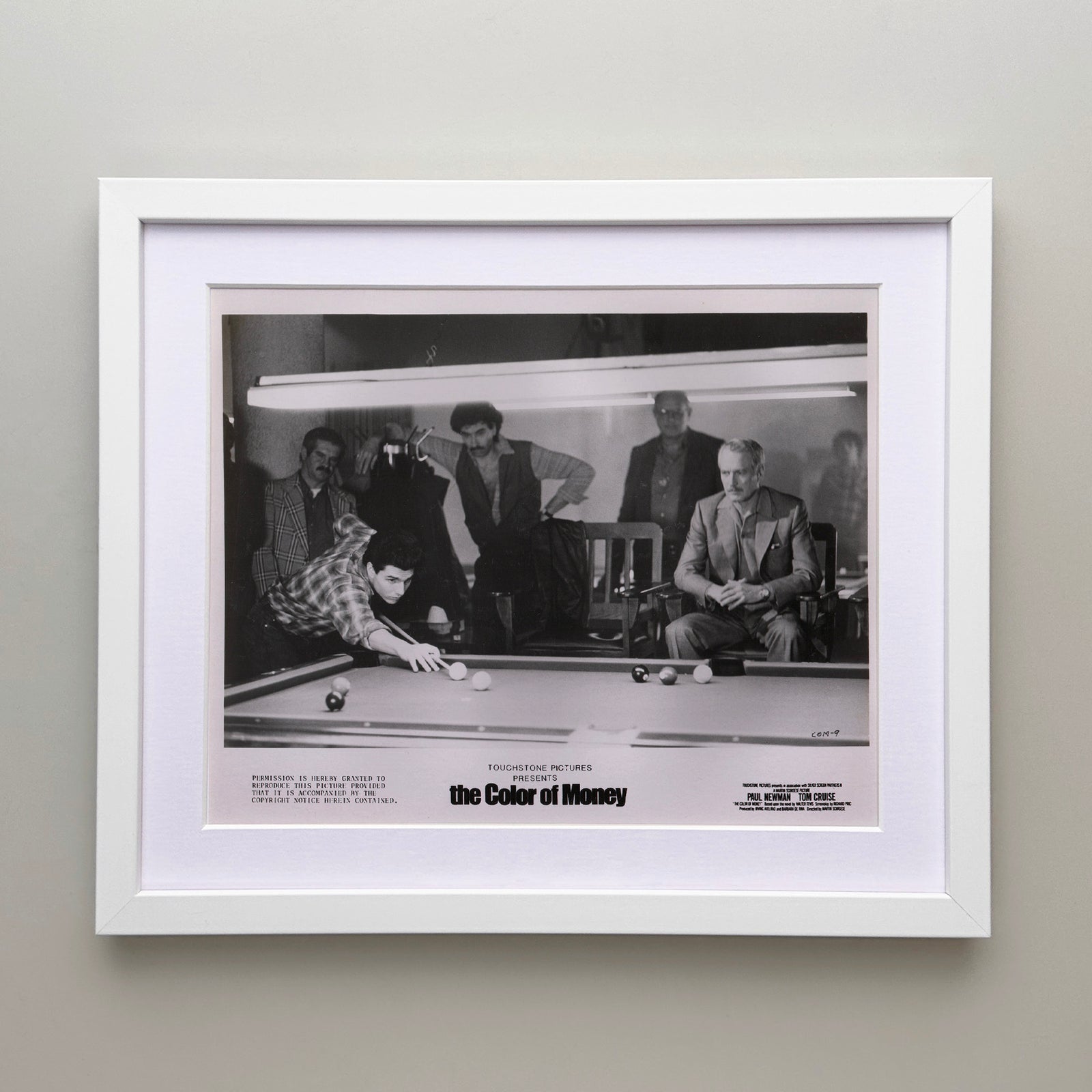 The Color of Money 1986 Film Movie Press Publicity Still Framed