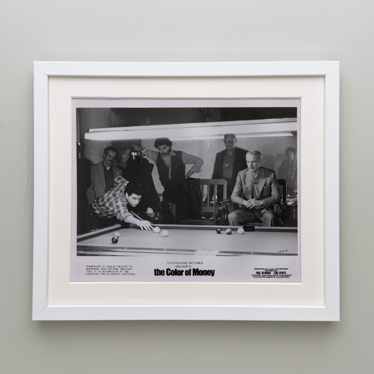 The Color of Money 1986 Film Movie Press Publicity Still Framed