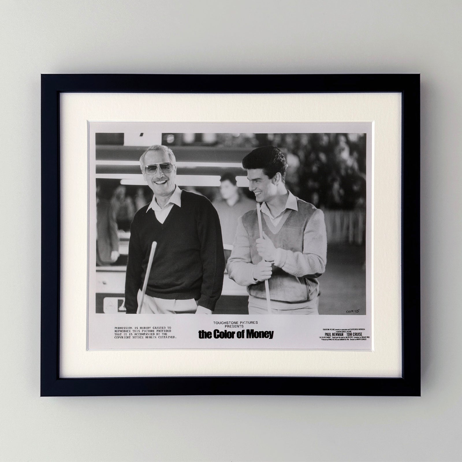 The Color of Money 1986 Film Movie Press Publicity Still Framed
