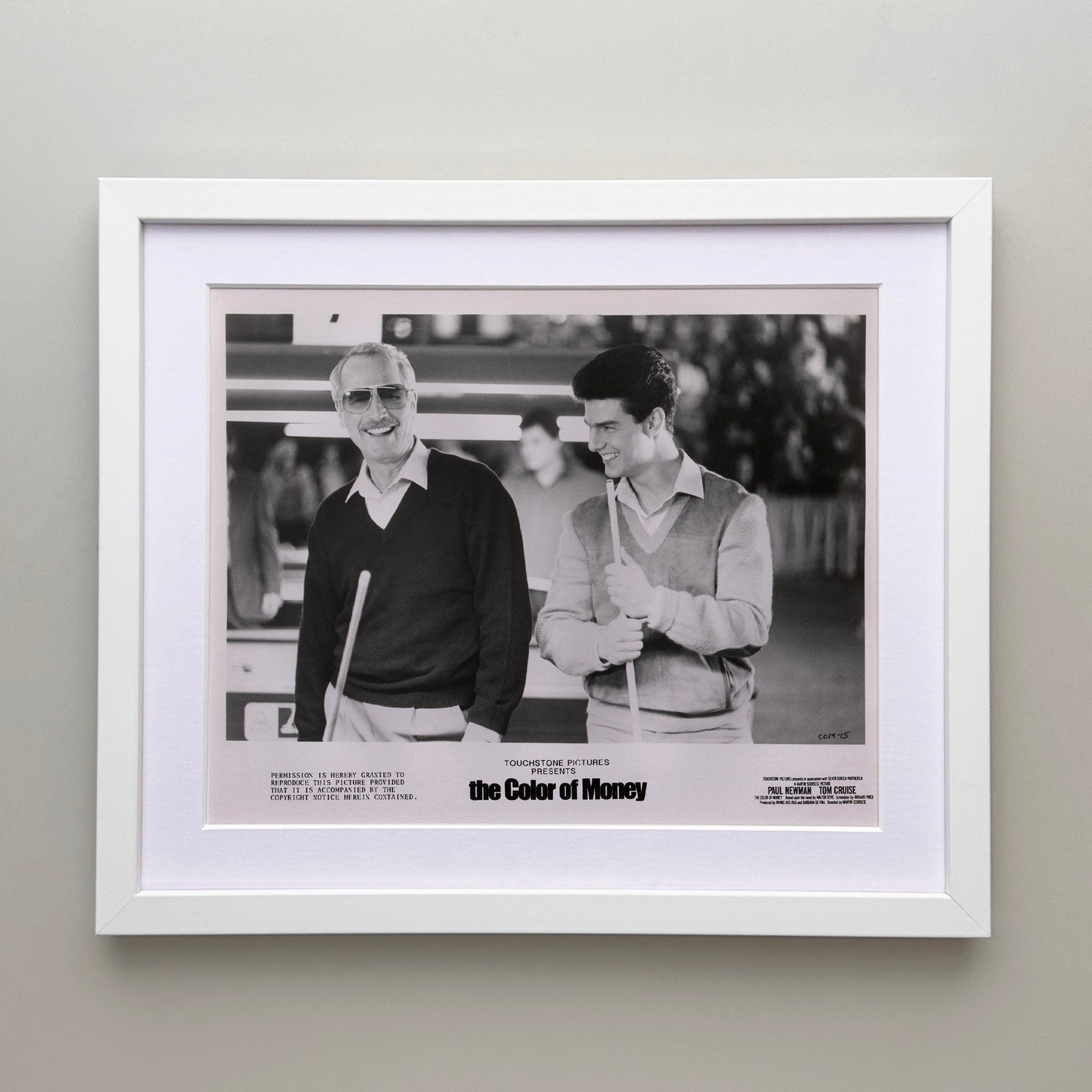 The Color of Money 1986 Film Movie Press Publicity Still Framed