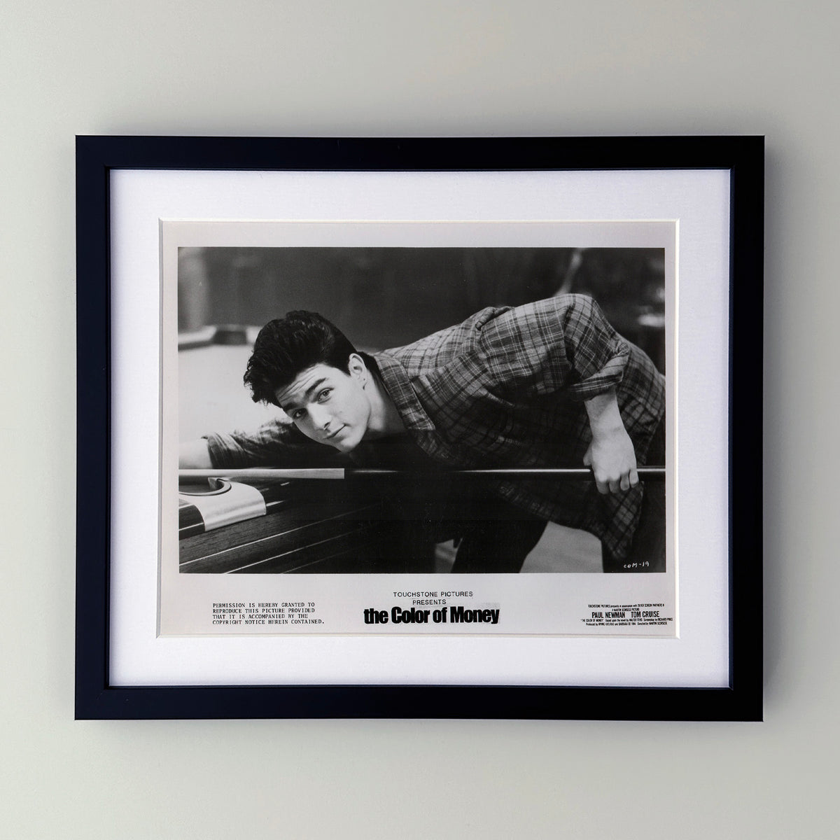 The Color of Money 1986 Film Movie Press Publicity Still Framed