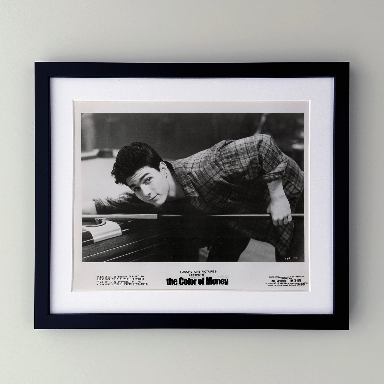 The Color of Money 1986 Film Movie Press Publicity Still Framed