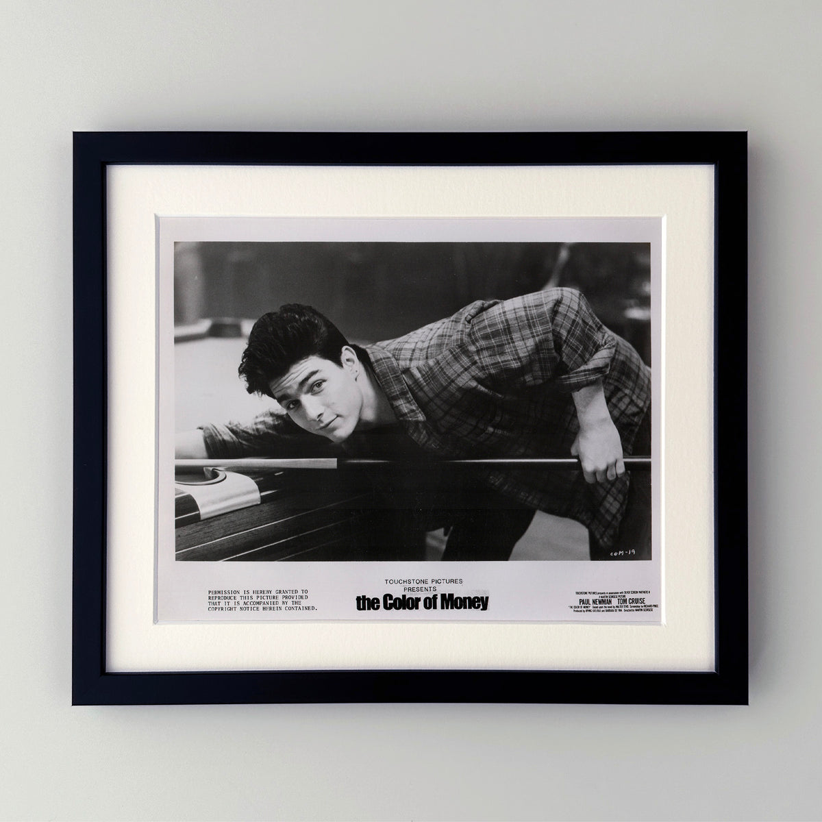 The Color of Money 1986 Film Movie Press Publicity Still Framed