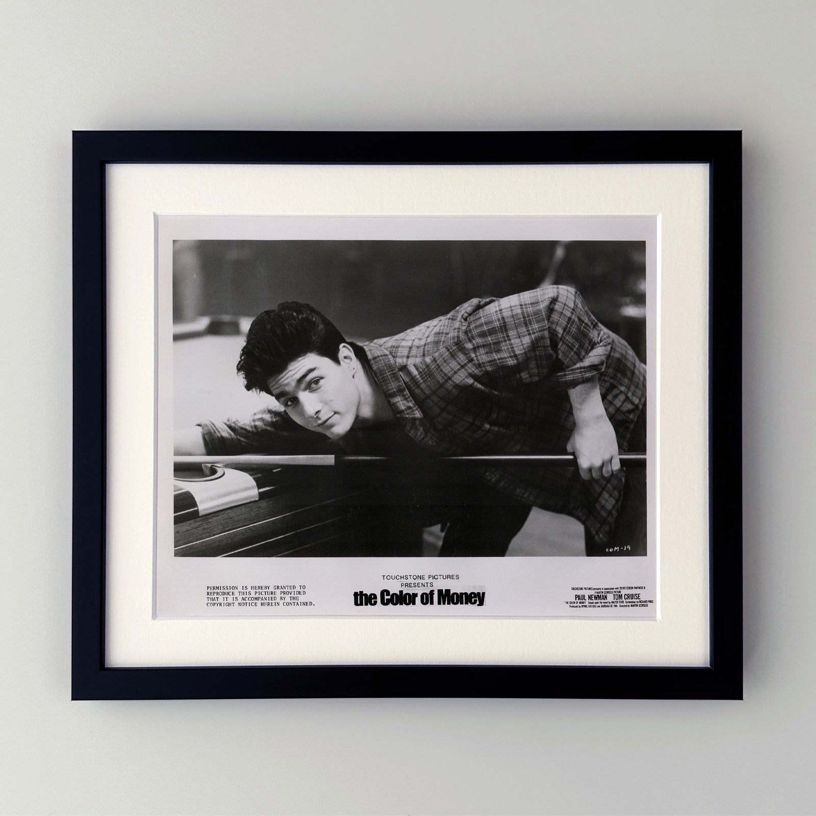 The Color of Money 1986 Film Movie Press Publicity Still Framed