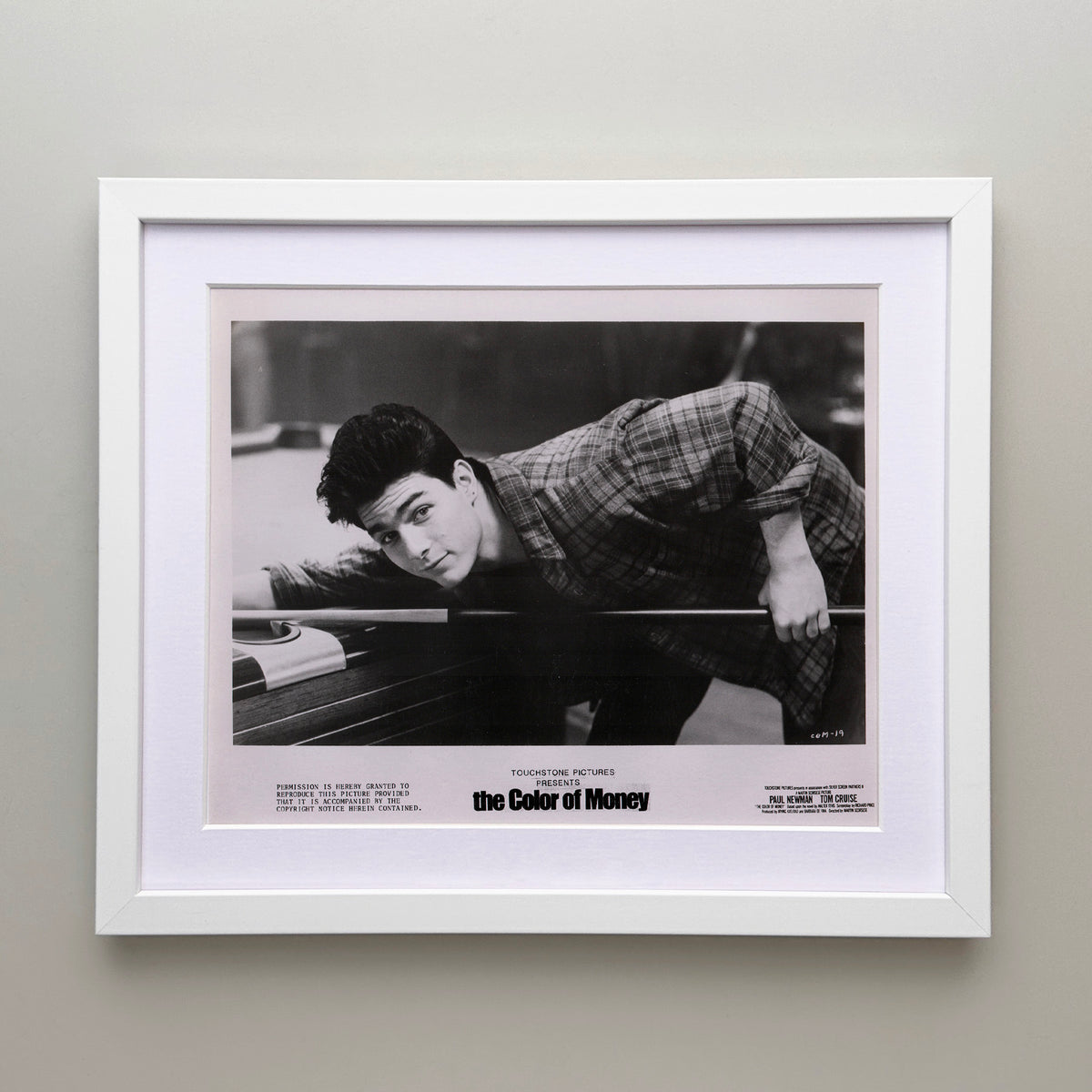 The Color of Money 1986 Film Movie Press Publicity Still Framed