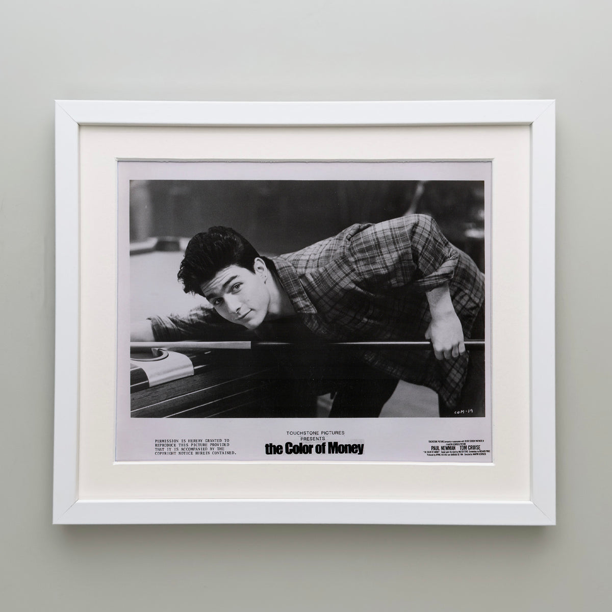 The Color of Money 1986 Film Movie Press Publicity Still Framed