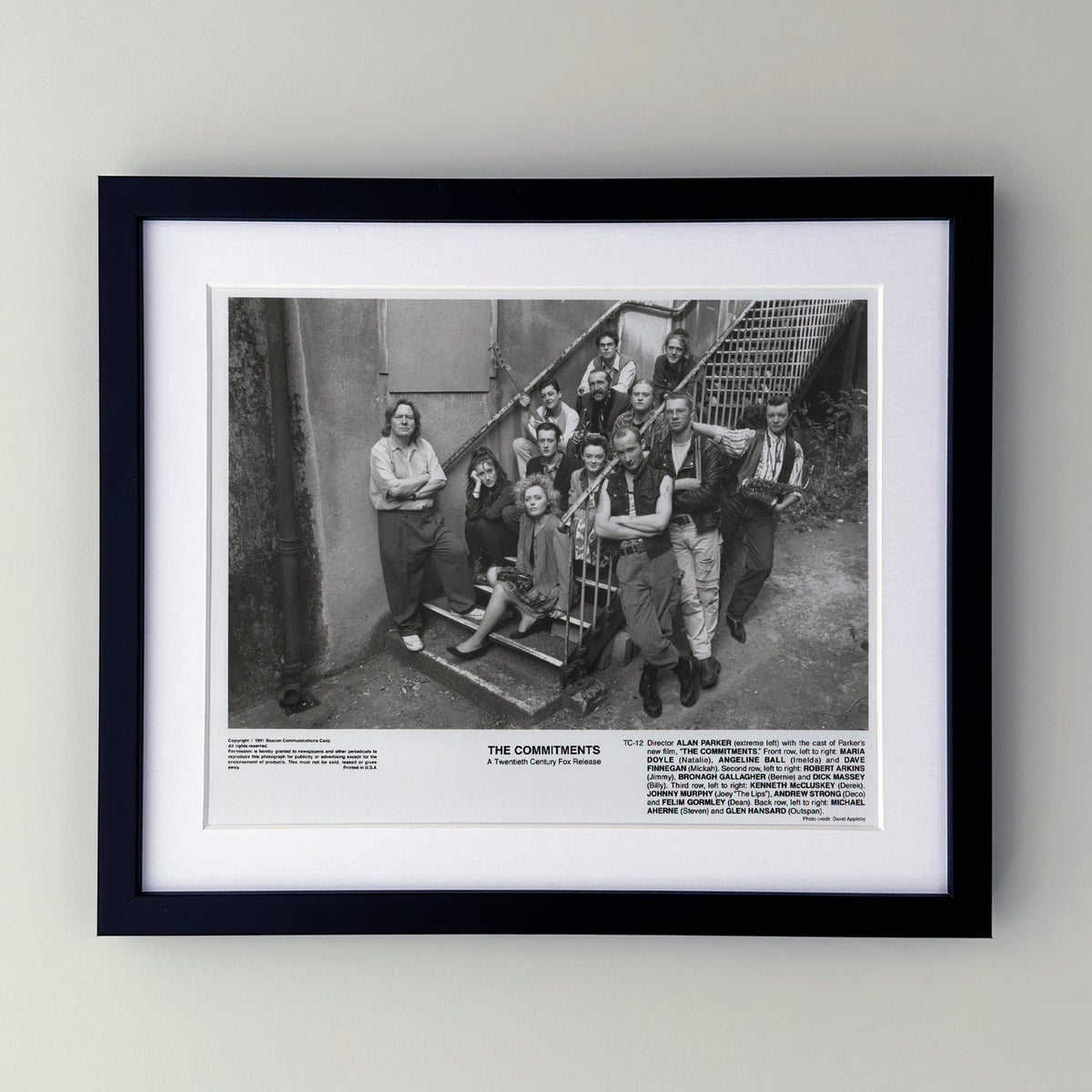 The Commitments 1991 Film Movie Press Publicity Still Framed
