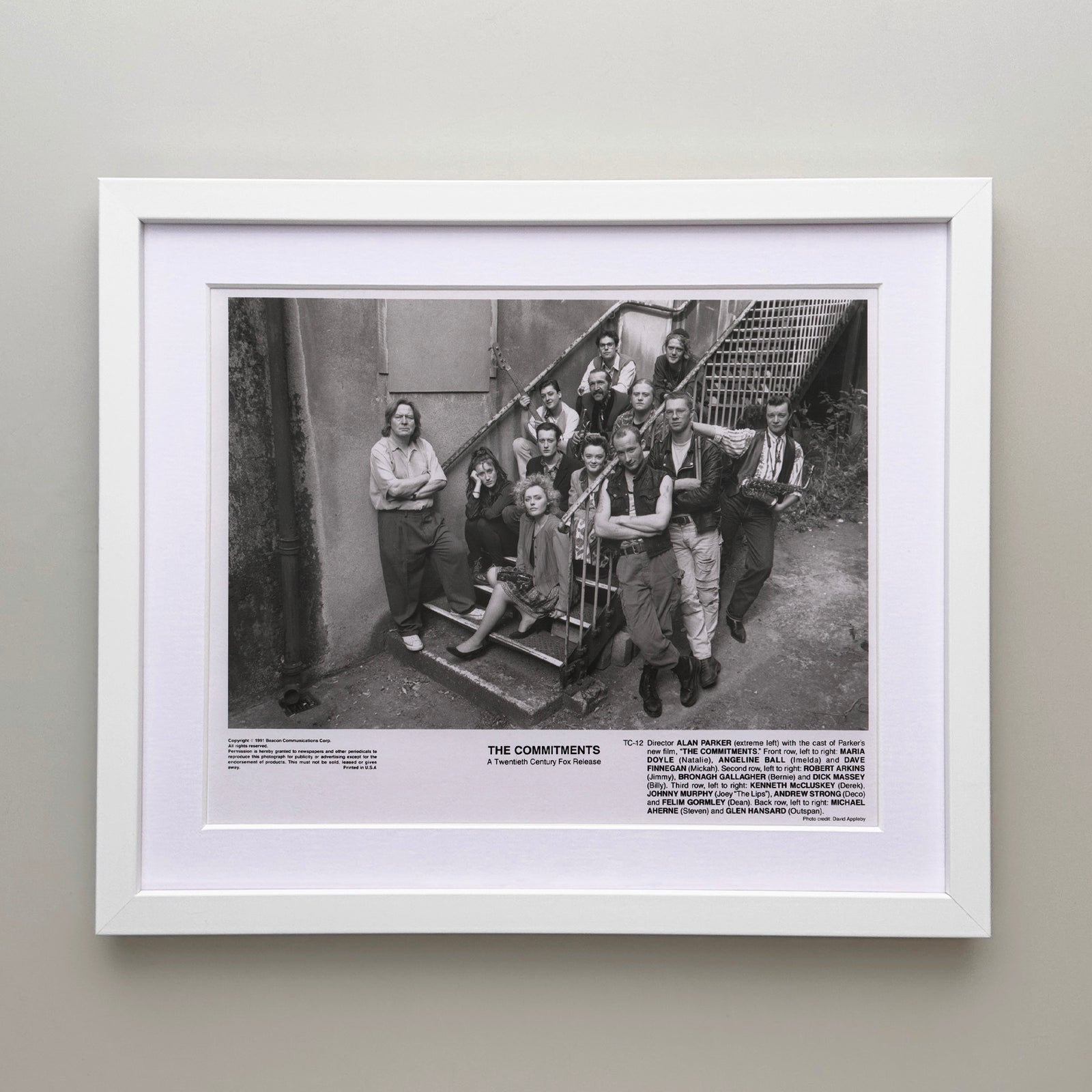 The Commitments 1991 Film Movie Press Publicity Still Framed