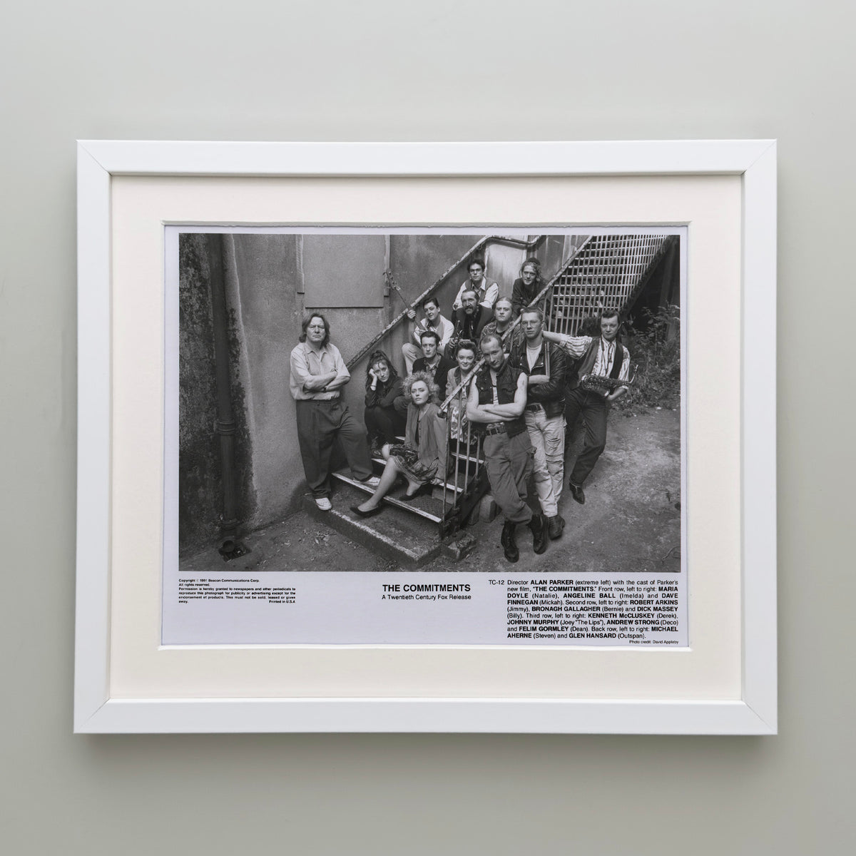 The Commitments 1991 Film Movie Press Publicity Still Framed