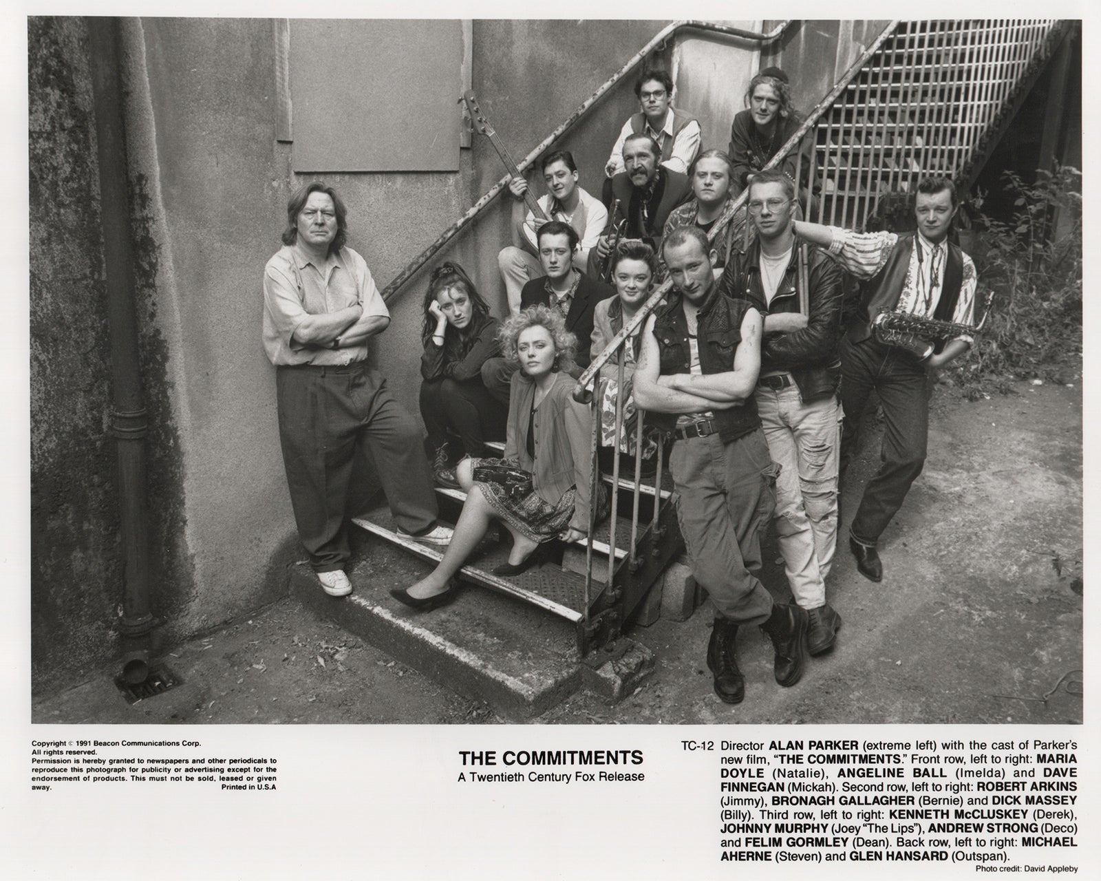 The Commitments 1991 Film Movie Press Publicity Still Framed