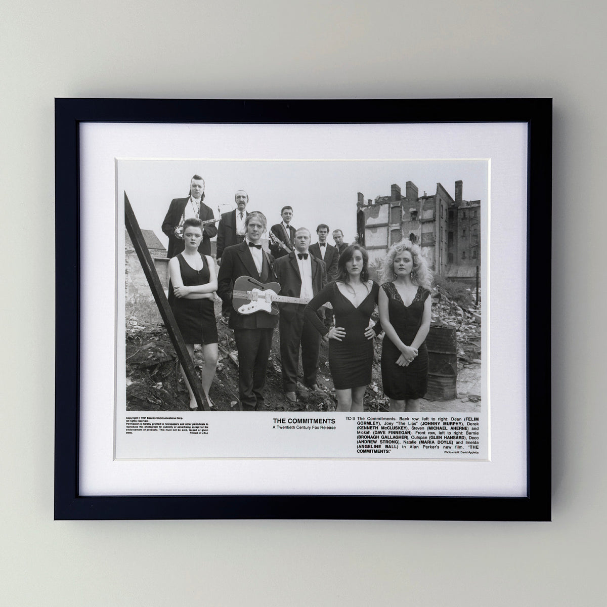 The Commitments 1991 Film Movie Press Publicity Still Framed