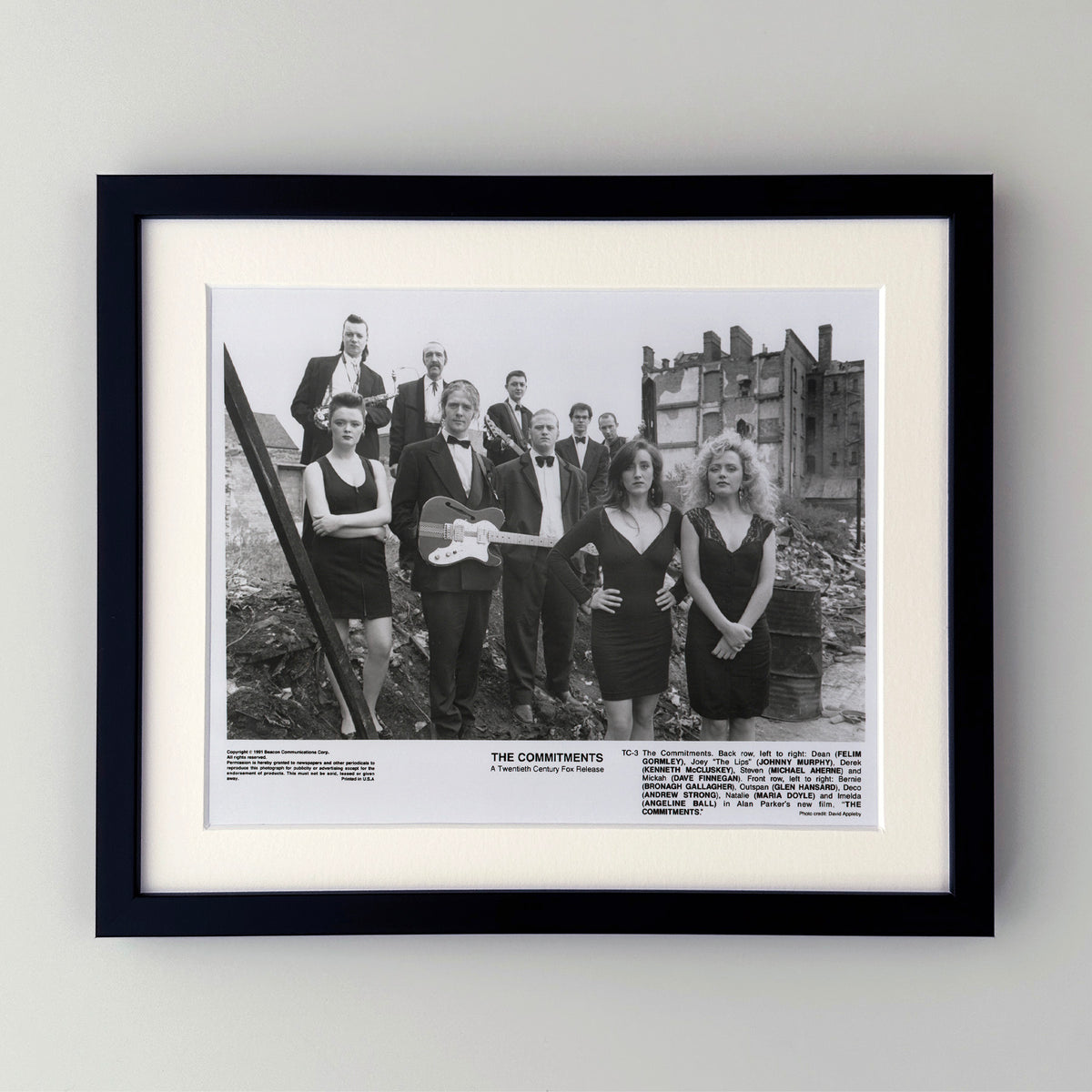 The Commitments 1991 Film Movie Press Publicity Still Framed