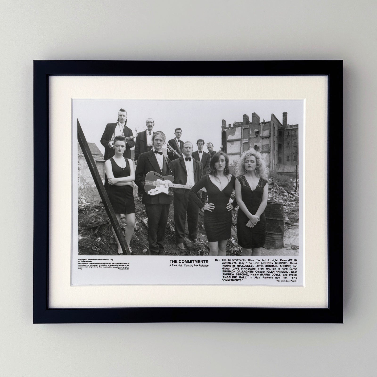 The Commitments 1991 Film Movie Press Publicity Still Framed
