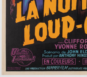 The Curse of the Werewolf 1962 French Moyenne Film Movie Poster, Guy Gerard Noel - detail